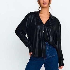 Selfie Leslie Black Long Sleeve Shirt